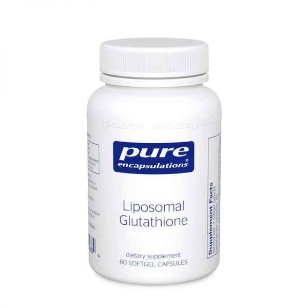 Liposomal Glutathione capsules by Pure Encapsulations for antioxidant and liver support