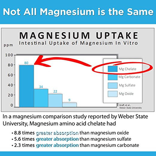 Activated Magnesium - DNA Formulas - Magnesium Citrate, Glycinate and Malate - Patented Delivery System for Maximum Absorption