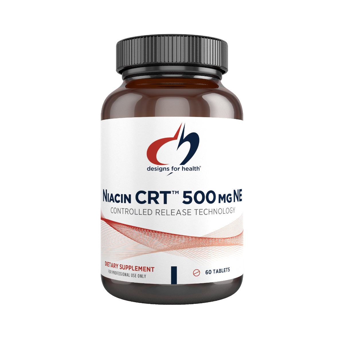 Designs for Health - Niacin CRT 500mg  - Vitamin B3 or time released Niacin (nicotinic acid)