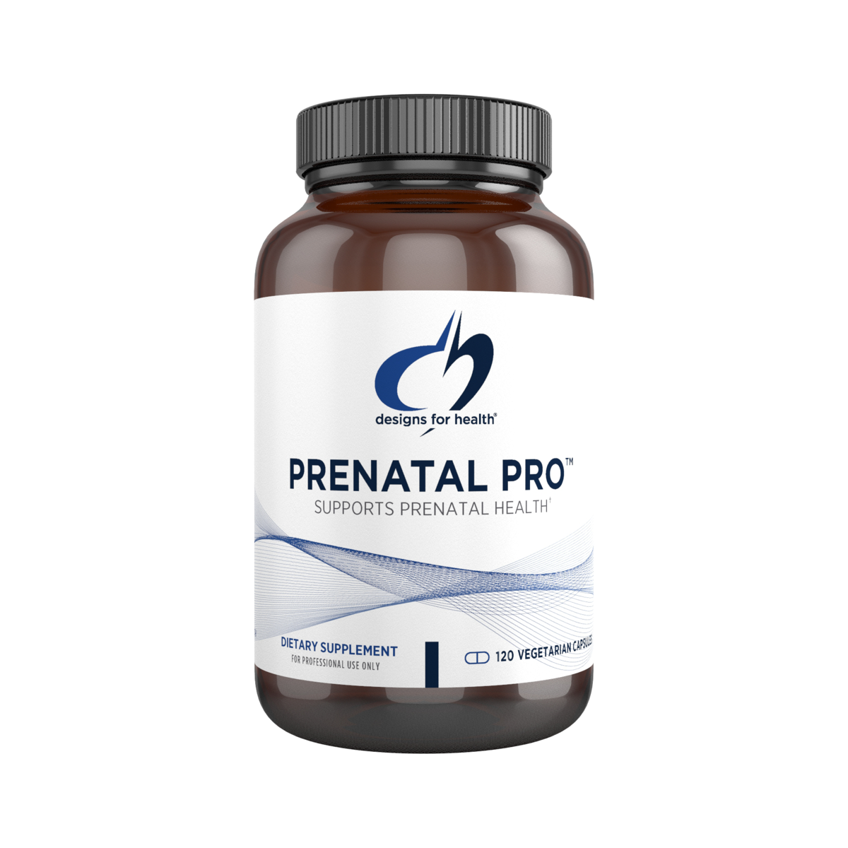 Prenatal Pro prenatal multivitamin capsules by Designs for Health for pregnancy support