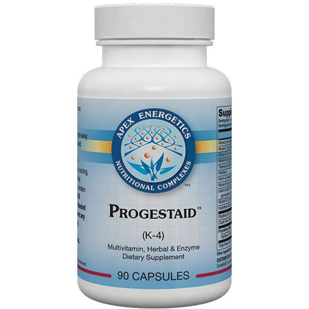 Progestaid K04 hormone balance capsules by Apex Energetics for women's menstrual support