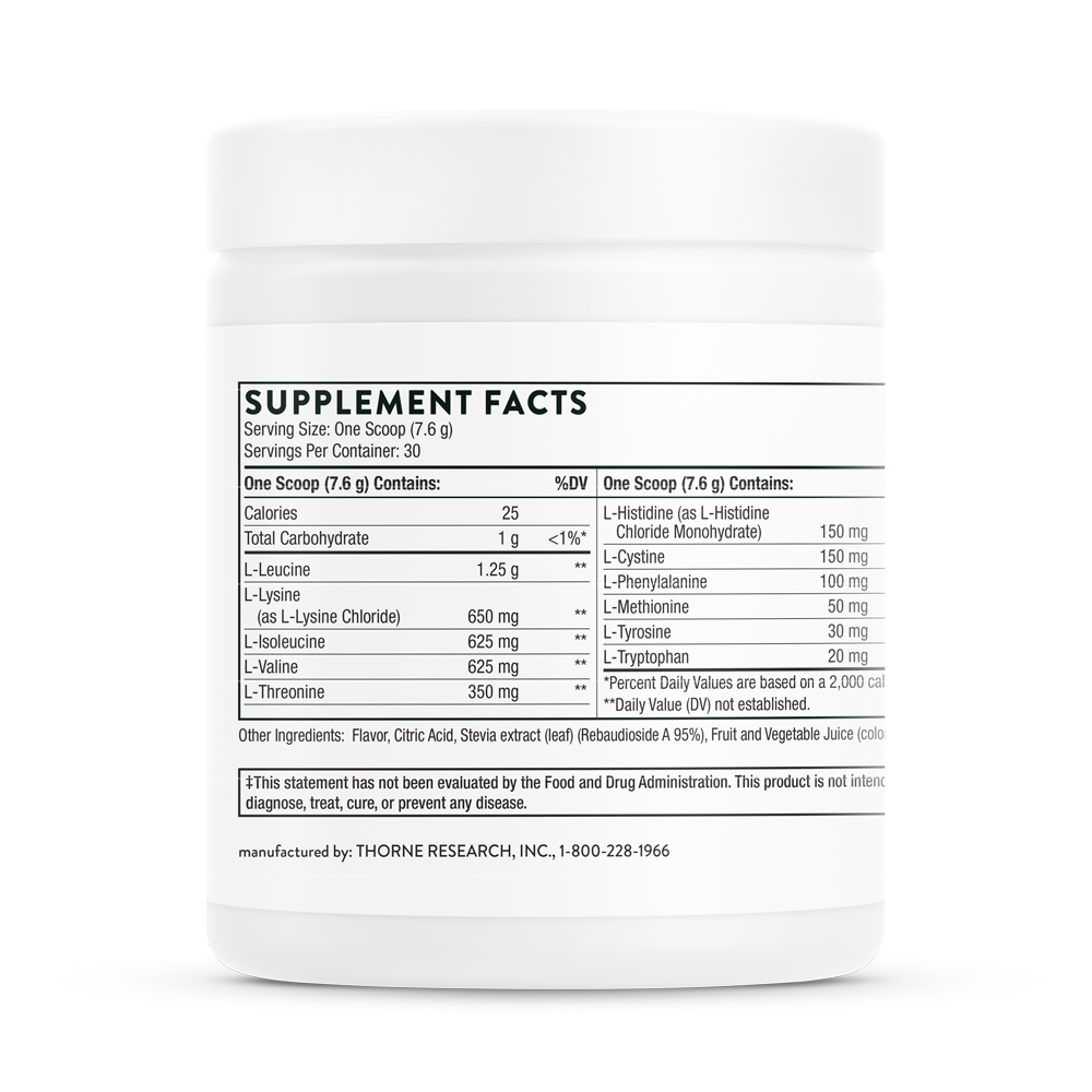 Amino Complex (Berry) - Thorne - Branched Chain Amino Acids - BCAA & EAA for Muscle, Ligament and Tendon Support