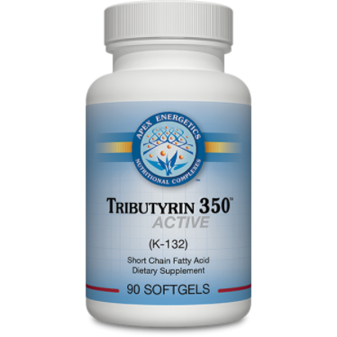 Tributyrin 350 butyrate gut support softgels by Apex Energetics