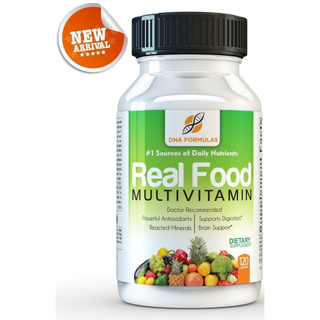 Whole Food Multivitamin - DNA Formulas - Enhanced Bioavailable Wholefood Multivitamin for Men & Women - No Artificial Colors, Sugars or Preservatives - Activated Mineral Rich Vitamins