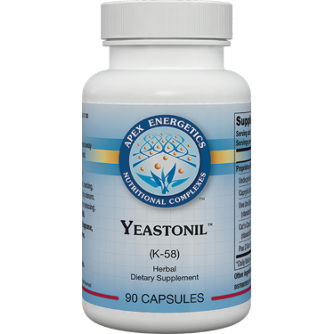 Yeastonil gut microbial balance capsules with pau d'arco by Apex Energetics